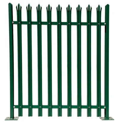 Anti-theft galvanized steel palisade fence