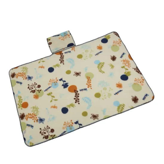 Multi - function polar fleece foldable pillow storage blanket  korean cheap throw hotel blanket custom logo