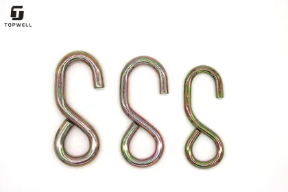 Galvanized 25mm S-Shaped Metal Hooks for Webbing: Robust S Hooks for Industrial and DIY Applications