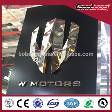 plastic car logo metallizing vacuum coating