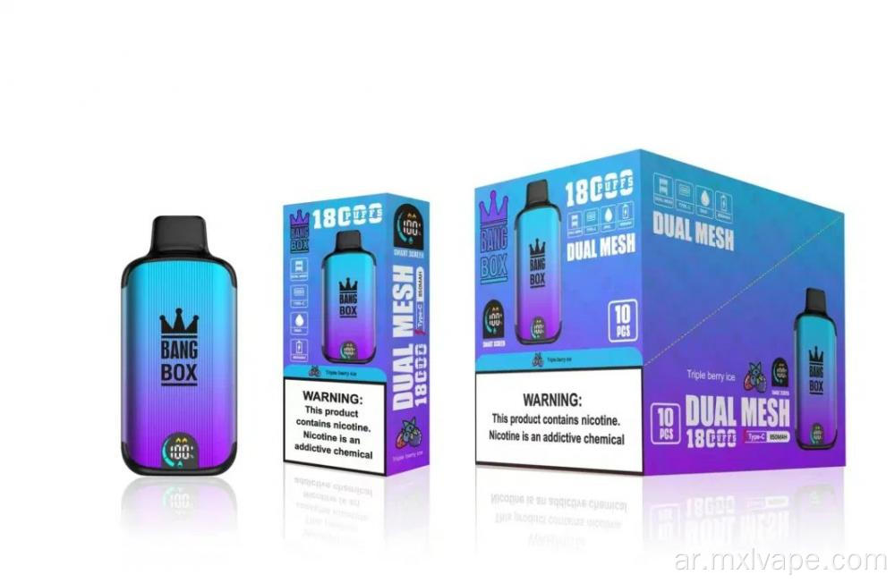 Original Bang Box 18000 Puffs يمكن التخلص منها بالجملة