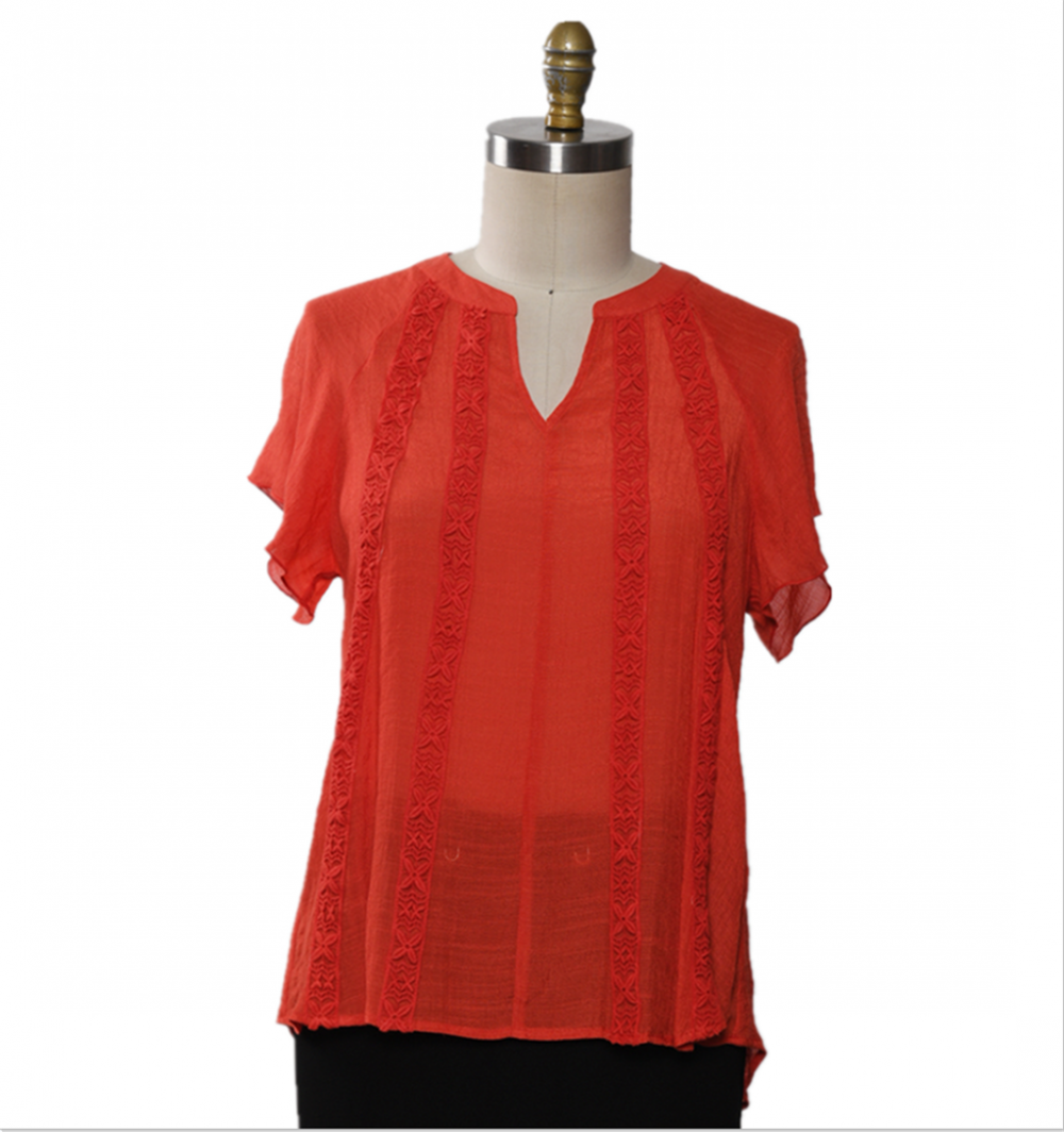 Ladies Top Raglan Short Sleeve