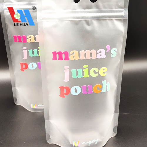 Laminated Material Frost Self Seal Milk Tea Pouch