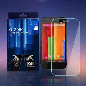 Slim Tempered-glass Screen Protector for MOTO G, 9H Hardness, with Rounded Edges 0.2mm