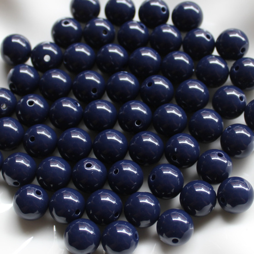 8mm / 10mm / 12mm / 14mm / 16mm / 18mm / 20mm κόκκινο χρώμα Gumball Acrylic Solid Beads for Necklace Jewelry