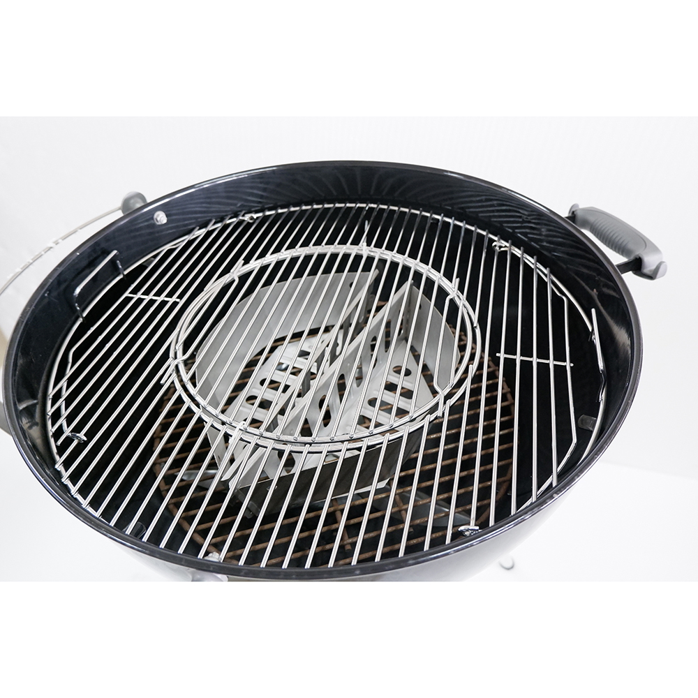 Zowonjezera za barbecue osavala zitsulo zosapanga masamba 57 cm