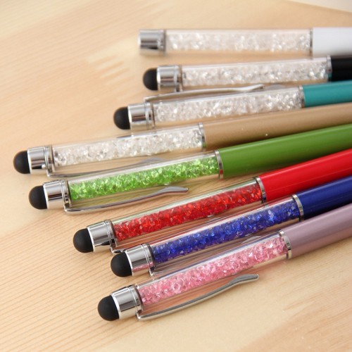 Hight quality colorful crystal stylus pen