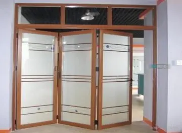 folding doors with interior partition frame folding door