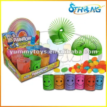 2016 New Rainbow Ring Toy Candy