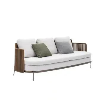 Waterproof Modern Luxury Aluminum Frame Outdoor Sofa for Hotels and Villas