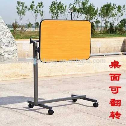 hospital use bedside dining table , small dining table on the wheels