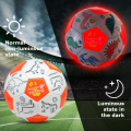 Pittura su pattern personalizzabili a led palloni da calcio
