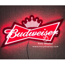 Signe de lumière LED 3D Budweiser