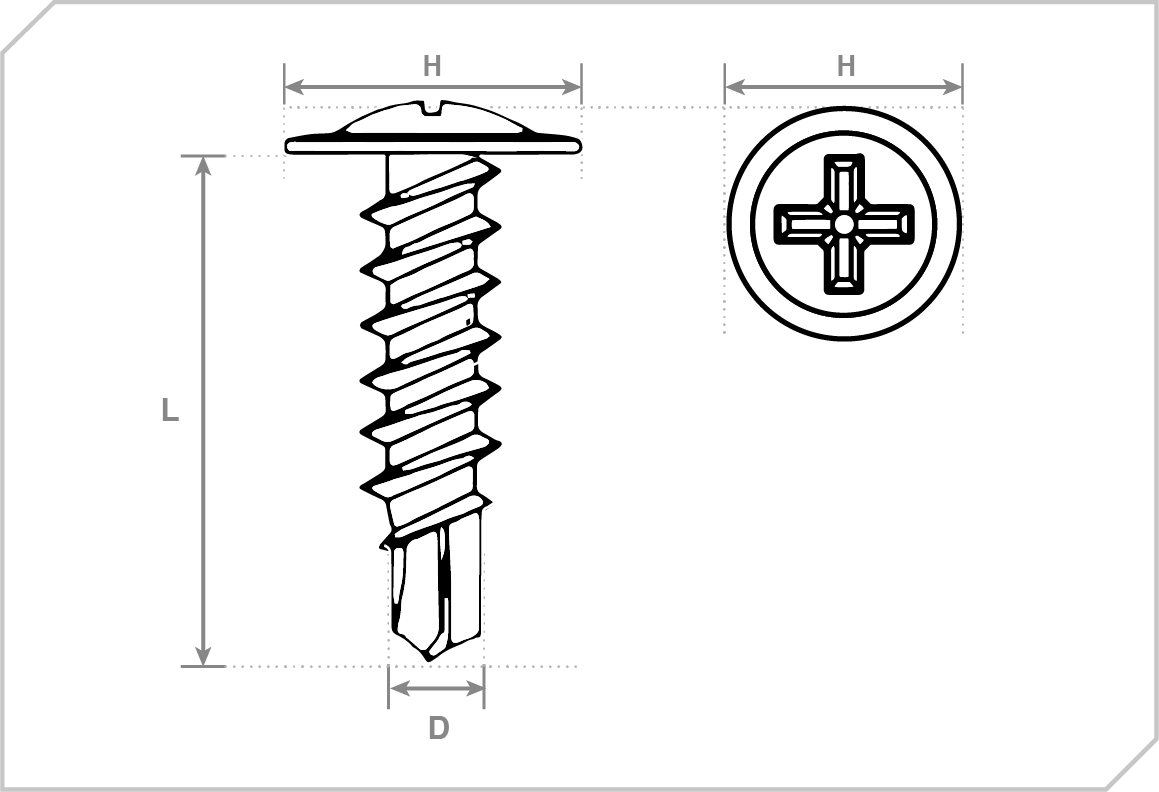 Truss self-drilling screws