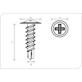 Wafer Truss Pan Head Self Drilling Tapping Screw