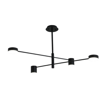 Modern Gold and Black LED Ceiling Lights for Luxury Living Rooms