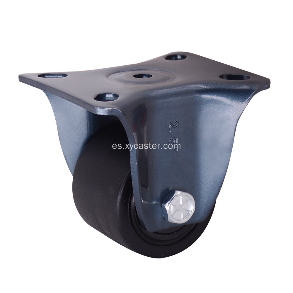 Caster de baja gravedad de nylon fijo de 2.5 pulgadas