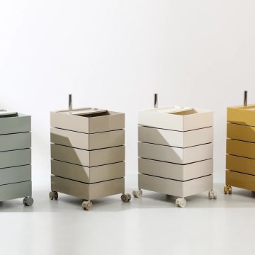 Modern Rotating Storage Cabinet for Bedside Use