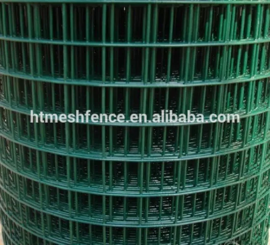 Grass green coated 2mm iron wire welded mesh 50x50mm mesh size 1x30m rolls