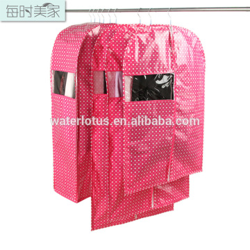 2016 New Arrival Fashionable Household Dustproof PVC and Oxford Fabric Garment Clothes Cover Storage Bags Suit Clothing Protecto