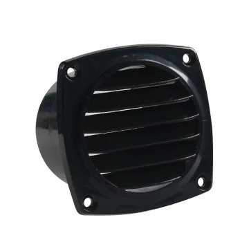 Black ABS Plastic Boat Vent Cover - Air Hose Thru Vent