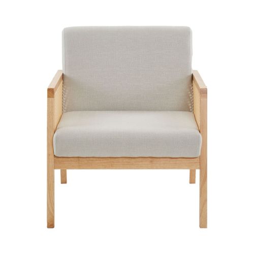 Wooden Upholstered Single Sofa Chair