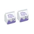 3D Resin Milk Cartons Charms Cabochon Artificial Milk Drink Package DIY Doll House Kids Play Toys Art Window Display