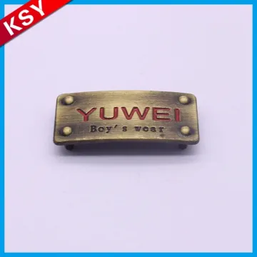 Hot Sale High Quality Engraving Metal Label Brass Logo Plate Handbag Engravable Tag