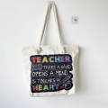 Personalized Teacher Gifts Canvas Tote Bag