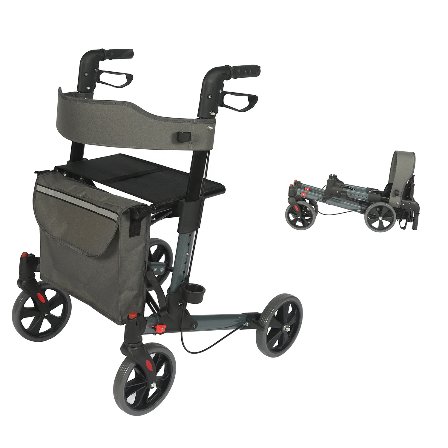 Adults walker Double folding aluminium walker for adults