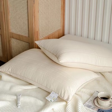 Almohada de llenado de fibra de poliéster para dormir 100% algodón