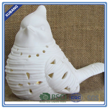 Christmas love bird led light ceramic bird decor