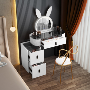 Stylish Modern Wireless Charging Makeup Dressing Table for Girls 2025