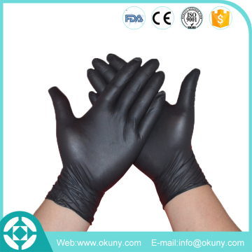 Black nitrile gloves for hair salon, nail, tattoo, workshop                        
                                                                                Supplier's Choice