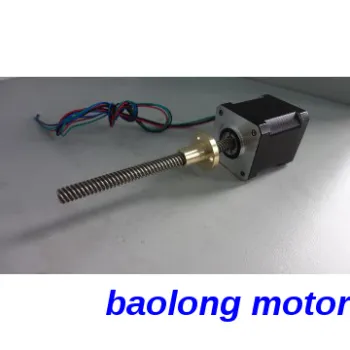 17 HS8402 (1.8º) 2-phase  Hybrid Linear Stepper Motor with nut