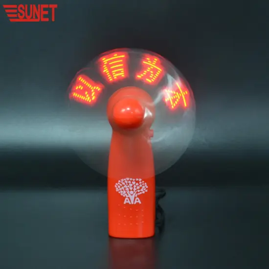 Wholesale Flash LED Luminous Advertising Fans: Handheld Mini Promotional Fans