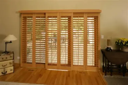 Aluminum Sliding Shutters Louvre Blinds