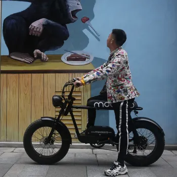 Mootoro C1 48V 13Ah Beach Cruiser Electric Hybrid Bike: A Powerful 500W Electric City & Dirt Ebike with Super Fat Tire
