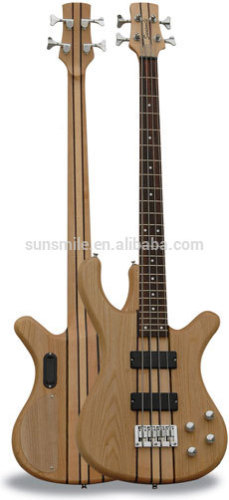 solid ash maple body bass guitar wtih neck through construction SBN 40