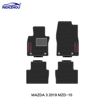 All Weather Custom Car Floor Mat 2D Latex Durable Car Mats Perfect For MAZDA 3 2019 With Non-skid Nails