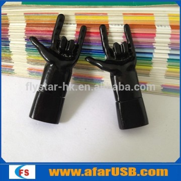 Black ironman-hand shape usb flash drive cool and fashionable