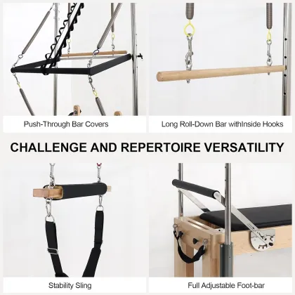 Wooden Yoga Reformer Cadillac Accessories for Pilates Machines