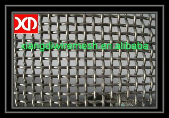 galvanized flat top crimped wire mesh(manufactory)