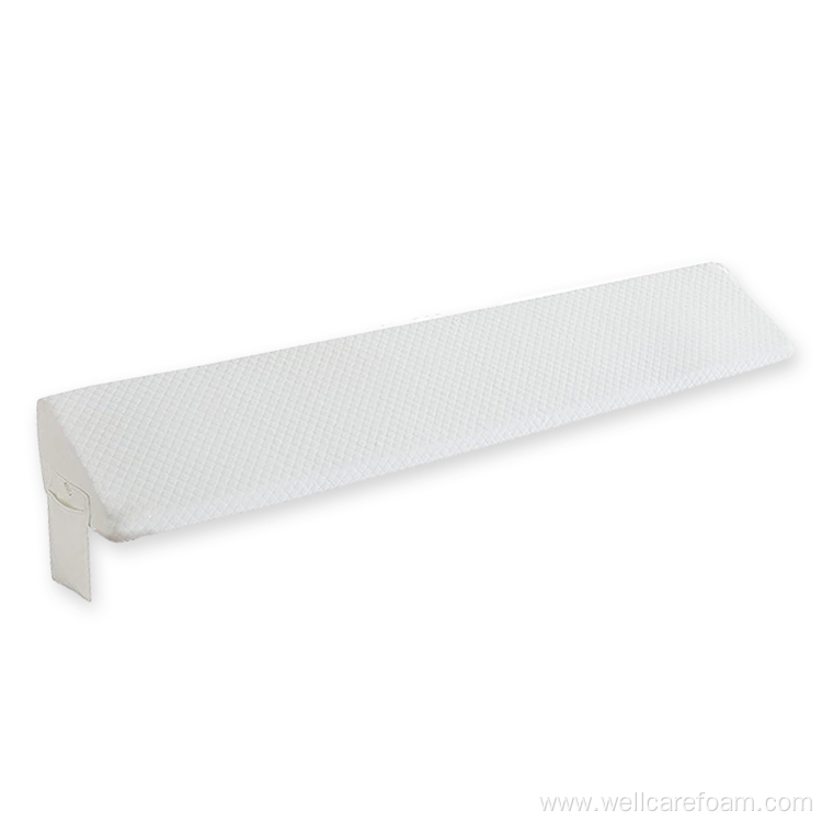Memory foam retractable bed rail