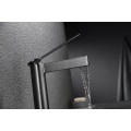 New Model Waterfall Cold And Hot Water Sink Mixer Bathroom Faucet Black Brass Basin Tap