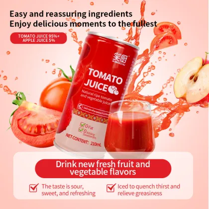 100% Tomato Juice Concentrate - Rich in Lycopene, 210ml x 12 Cans