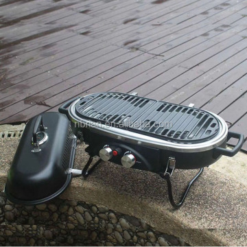 Professional Grade Steel Tabletop Portable BBQ Gas Grill for Counter Top - Propane Barbecue Solution