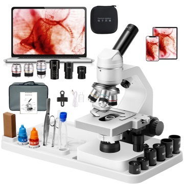 Monocular Microscopes with LED Cold Light Source for Laboratory Use
