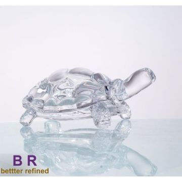 crystal glass tortoise for home decoration