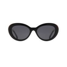 Women Fashion Round Uv400 Polarized Shade Acetate Sunglasses